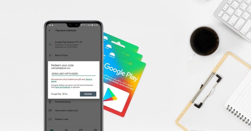 Redeem Google Play Card