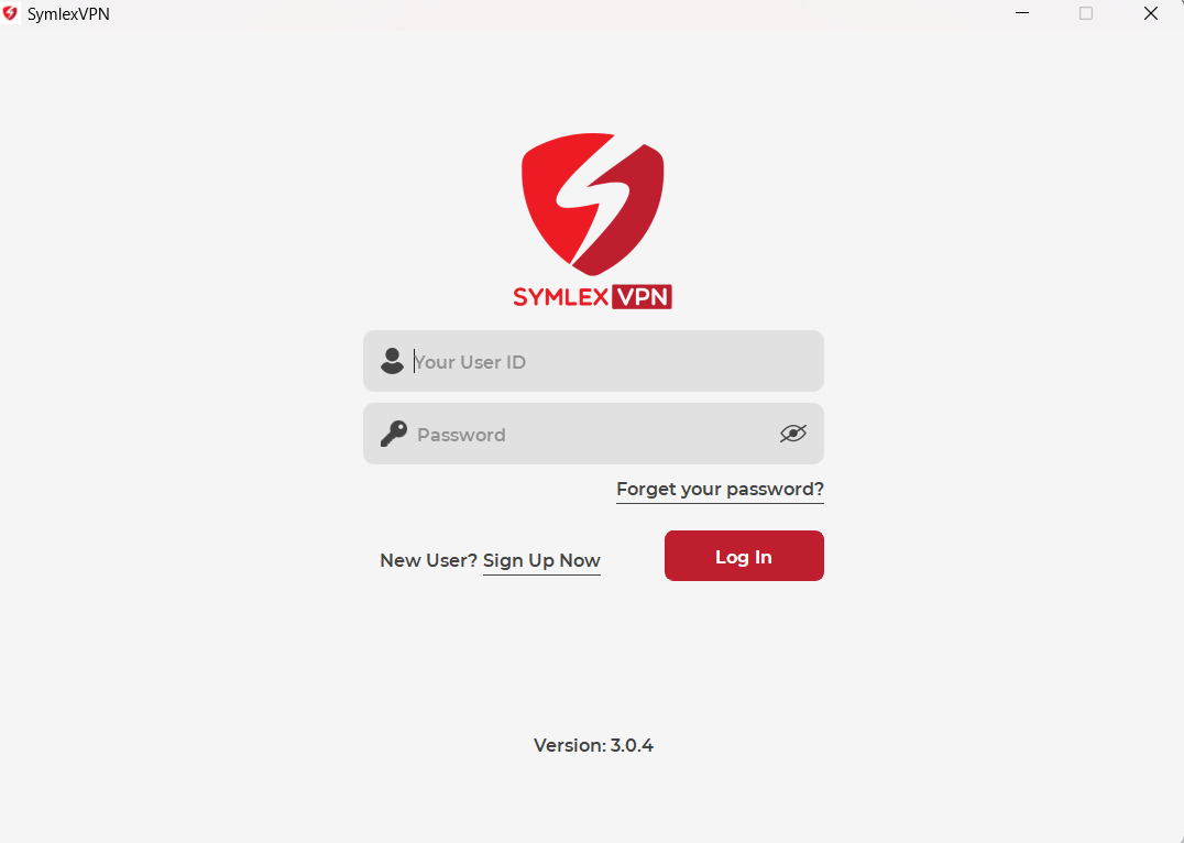 Symlex VPN Login Page